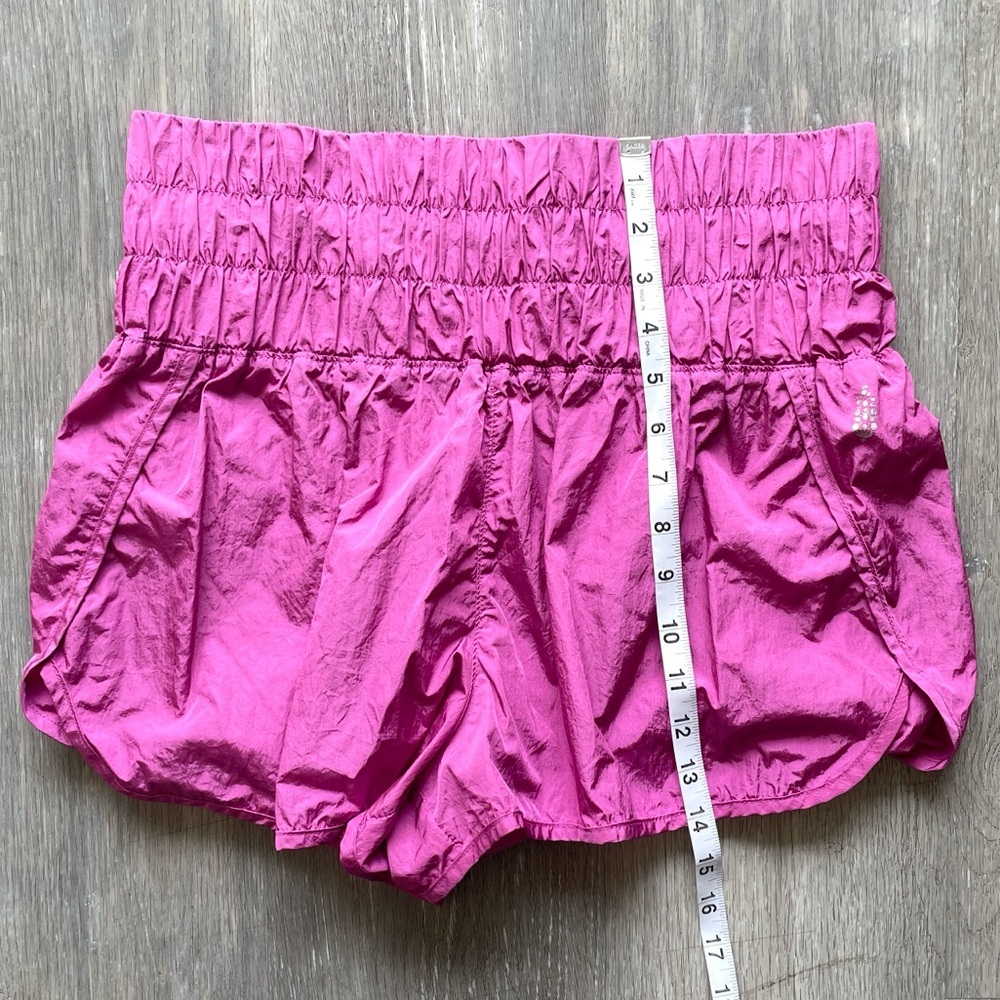 Free People Movement Pink Running Shorts Flowy Athletic High Rise Lined Medium - Picture 8 of 8